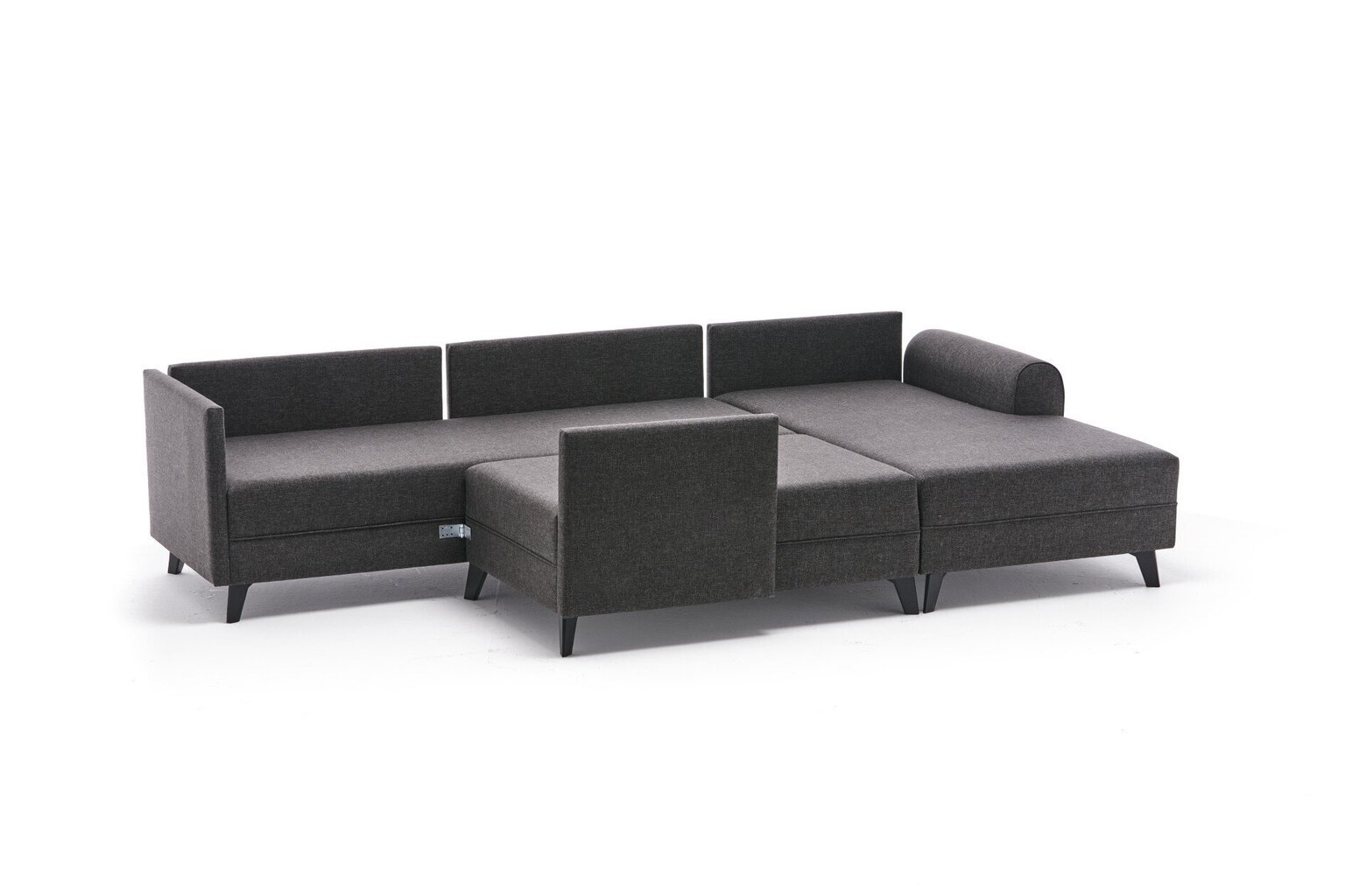 Stūra dīvāns Kalune Design Belen, brūns цена и информация | Stūra dīvāni | 220.lv