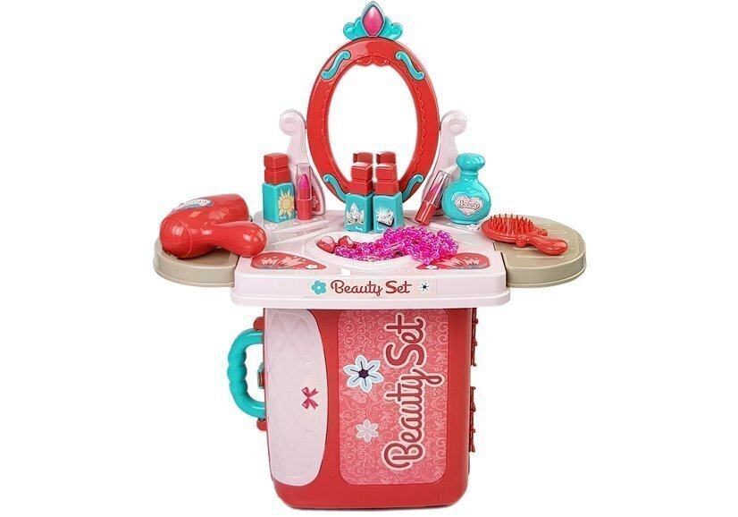 Bērnu skaistumkopšanas komplekts - galdiņš koferī cena un informācija | Rotaļlietas meitenēm | 220.lv