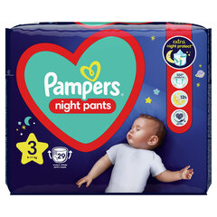 Подгузники-трусики Pampers Night Pants VP S3 29 шт. цена и информация | Подгузники | 220.lv