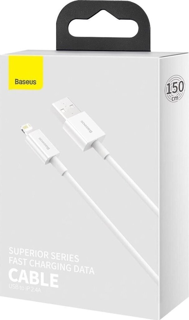 Telefona kabelis Baseus Lightning - USB Type A CALYS-B02, 1.5m cena un informācija | Savienotājkabeļi | 220.lv