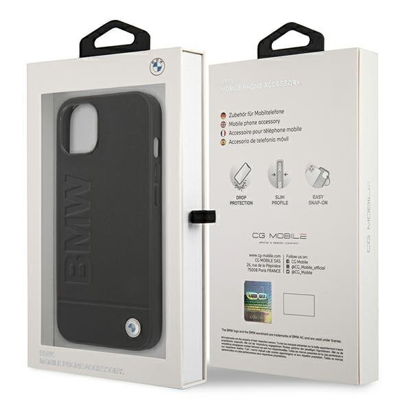 BMW Leather Back Case for Apple iPhone 13 mini цена и информация | Telefonu vāciņi, maciņi | 220.lv