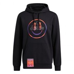 Džemperis vīriešiem Adidas You Feel Me Hoodie M H19311, melns cena un informācija | Vīriešu jakas | 220.lv