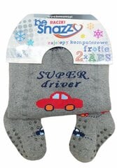 Утепленные махровые колготки с 2 X ABS для мальчиков be Snazzy, Супер водитель цена и информация | Носки, колготки для мальчиков | 220.lv