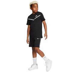 Šorti zēniem Nike NSW Swoosh Tape Jr CW3869 010, melni cena un informācija | Zēnu šorti | 220.lv