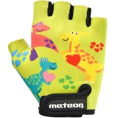 Велосипедные перчатки Meteor Dino Junior 26190-26191-26192 цена и информация | Перчатки для йоги, гимнастики, серый цвет | 220.lv