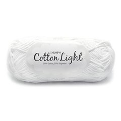Пряжа Drops Cotton Light 02, 50 g, 105 м цена и информация | Принадлежности для вязания | 220.lv