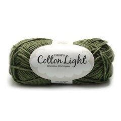 Dzija DROPS Cotton Light 12, 50 g, 105 m. cena un informācija | Adīšana | 220.lv