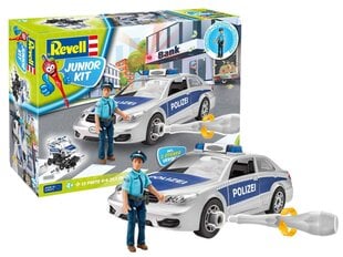 Revell - JUNIOR KIT Police car with figure, 1/20, 00820 cena un informācija | Konstruktori | 220.lv