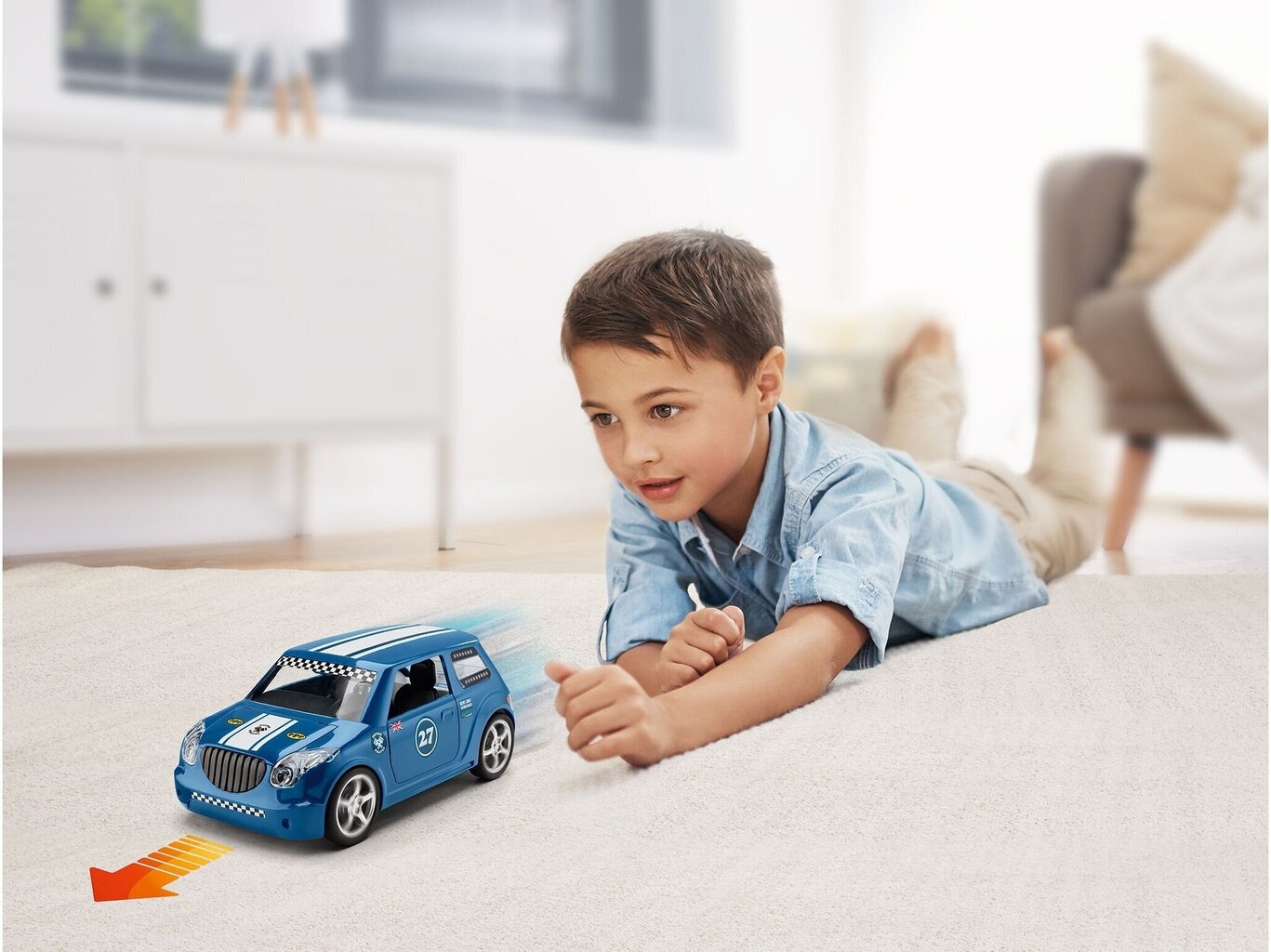 Revell - JUNIOR KIT Pull Back Rallye Car, blue, 1/20, 00834 цена и информация | Konstruktori | 220.lv