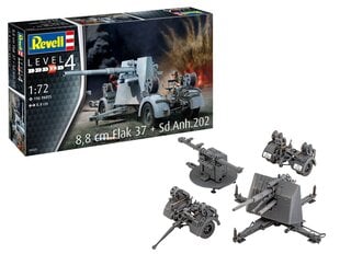 Revell - 8,8 cm Flak 37 + Sd.Anh.202, 1/72, 03325 cena un informācija | Konstruktori | 220.lv