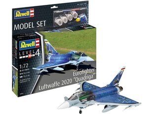 Revell - Eurofighter "Luftwaffe 2020 Quadriga" dāvanu komplekts, 1/72, 63843 cena un informācija | Konstruktori | 220.lv