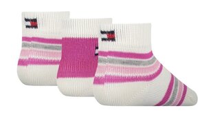 Носки для девочек Tommy Hilfiger, белые, розовые цена и информация | Колготки, носочки для новорожденных | 220.lv