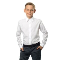 Krekls zēniem G10172 Marten, balts Slim, S1100051L0 cena un informācija | Zēnu krekli | 220.lv