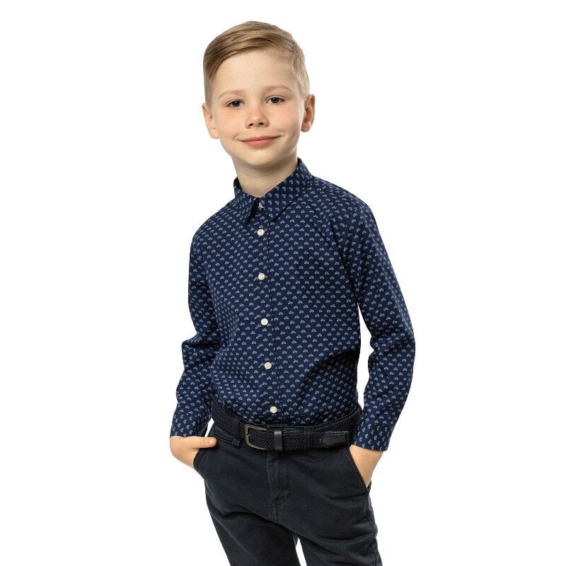 Krekls zēniem Regular Zils 17S055, S110016760 cena un informācija | Zēnu krekli | 220.lv