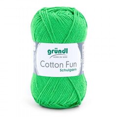 Пряжа GRÜNDL Cotton Fun 12, 50 г, 115 м цена и информация | Принадлежности для вязания | 220.lv