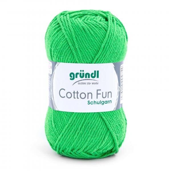 Dzija GRÜNDL Cotton Fun 12, 50 g, 115 m. cena un informācija | Adīšana | 220.lv