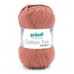 Пряжа GRÜNDL Cotton Fun 14, 50 г, 115 м цена и информация | Принадлежности для вязания | 220.lv