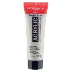 Akrila krāsa Amsterdam 818, 20ml, Pearl Yellow. cena un informācija | Modelēšanas un zīmēšanas piederumi | 220.lv