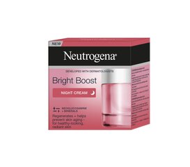 Atsvaidzinošs nakts krēms NEUTROGENA Bright Boost, 50 ml cena un informācija | Sejas krēmi | 220.lv