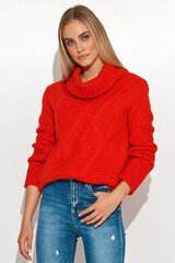 Džemperis sievietēm Makadamia, sarkans cena un informācija | Sieviešu džemperi | 220.lv