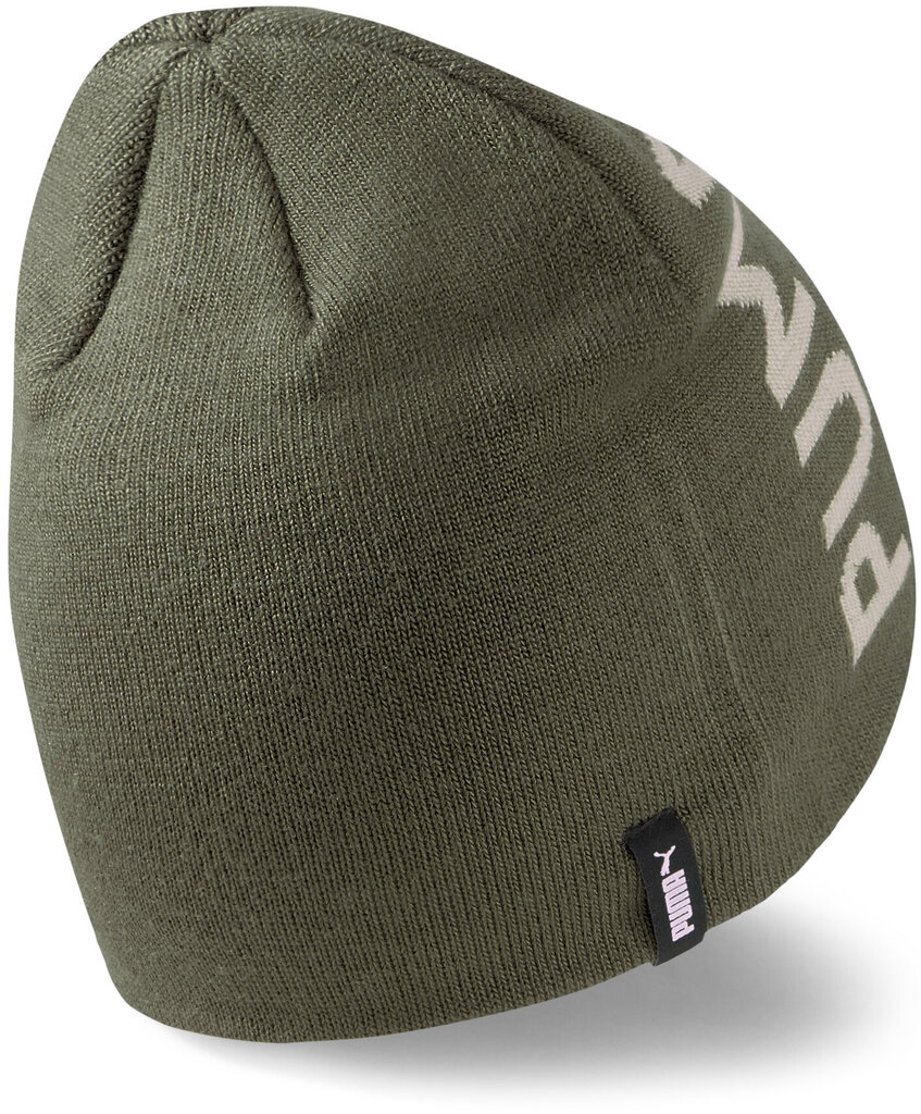 Puma Cepures Ess Classic Cuffless Beanie Khaki 023433 08 цена и информация | Vīriešu cepures, šalles, cimdi | 220.lv