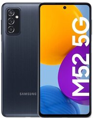 Samsung Galaxy M52 5G, 128 GB, Dual SIM, Black цена и информация | Мобильные телефоны | 220.lv