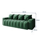Dīvāns Selsey Batilo, zaļš cena un informācija | Dīvāni | 220.lv