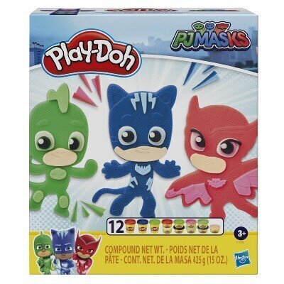 Plastilīna komplekts Play Doh PJ Masks, F18055L0 цена и информация | Attīstošās rotaļlietas | 220.lv