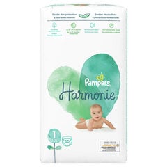 Autiņbiksītes Pampers Harmonie VP S1, 50 gab. cena un informācija | Autiņbiksītes | 220.lv