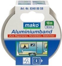 Alumīnija līmlente, 50mm x 10m, 100 C° Mako cena un informācija | Rokas instrumenti | 220.lv