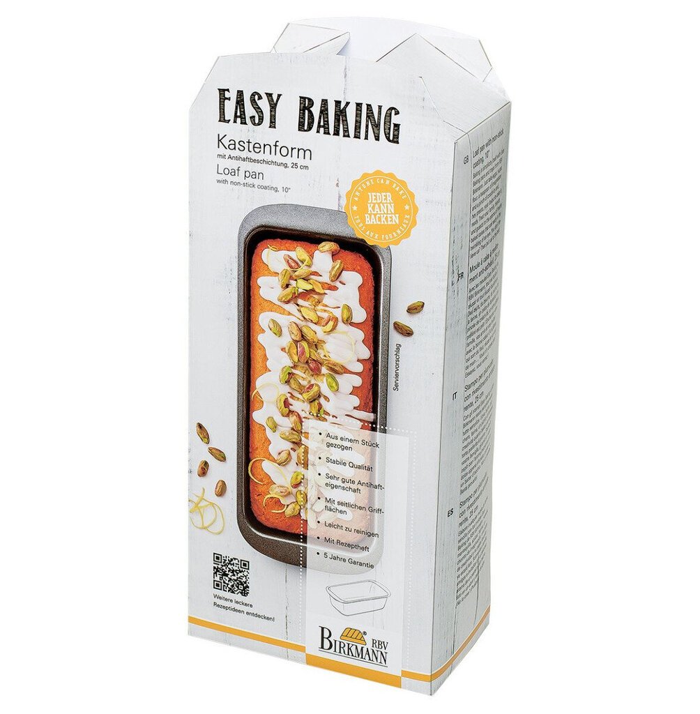 Cepamā veidne Easy Baking, 25 x 8 cm cena un informācija | Cepamais papīrs, trauki, formas | 220.lv