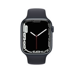 Viedais pulkstenis Apple Watch Series 7 (GPS, 45mm) - Midnight Aluminium Case with Midnight Sport Band cena un informācija | Viedpulksteņi (smartwatch) | 220.lv