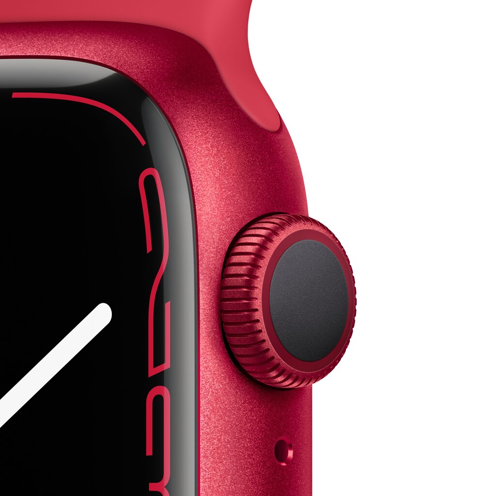 Viedais pulkstenis Apple Watch Series 7 (GPS, 45mm) - (PRODUCT)RED Aluminium Case with (PRODUCT)RED Sport Band cena un informācija | Viedpulksteņi (smartwatch) | 220.lv