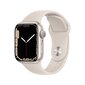 Viedais pulkstenis Apple Watch Series 7 (GPS, 41mm) - Starlight Aluminium Case with Starlight Sport Band cena un informācija | Viedpulksteņi (smartwatch) | 220.lv