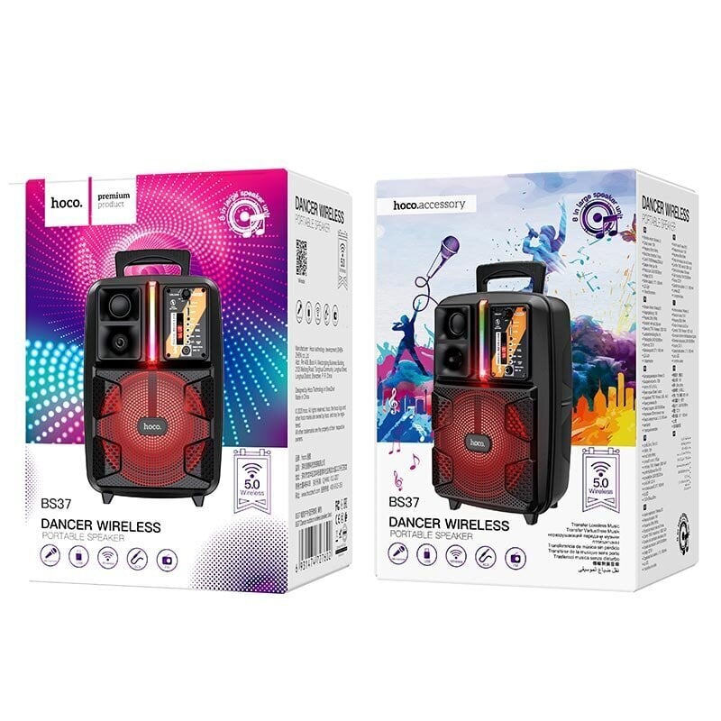 Hoco Dancer Wireless BS37, melns цена и информация | Skaļruņi | 220.lv