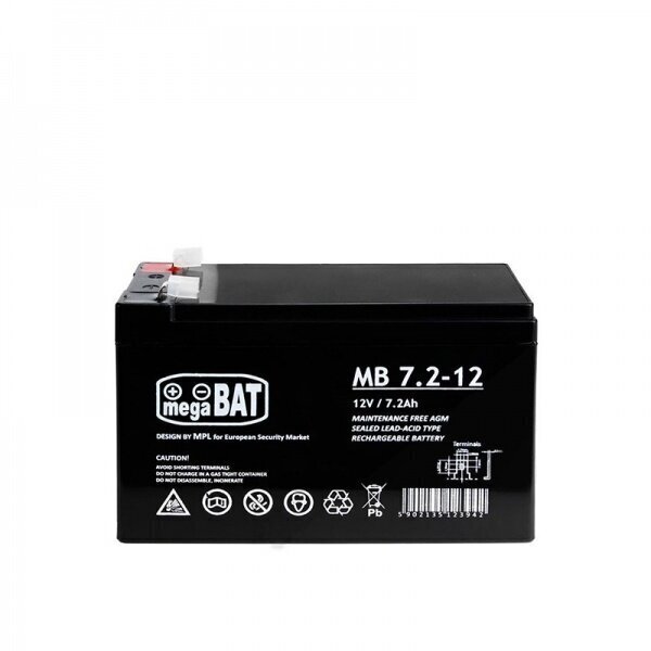 Akumulators Megabat F1(187) AGM 12V 7.2Ah cena un informācija | Akumulatori | 220.lv