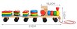 Koka vilciens ar klucīšiem цена и информация | Attīstošās rotaļlietas | 220.lv