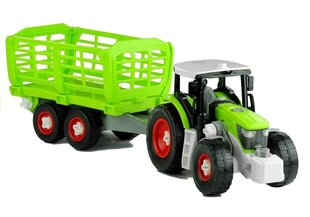 Трактор с открытым прицепом, 43 см цена и информация | Конструктор автомобилей игрушки для мальчиков | 220.lv