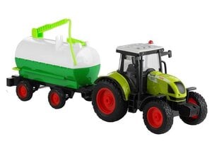 Traktors ar piekabi, autocisterna, 37,5 cm cena un informācija | Rotaļlietas zēniem | 220.lv