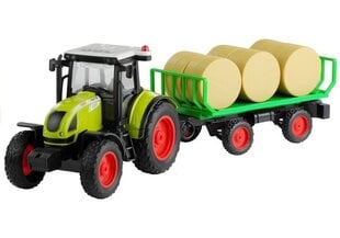 Трактор с прицепом для сена, 37.5 см цена и информация | Игрушки для мальчиков | 220.lv