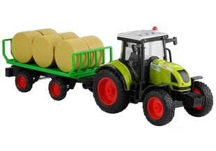 Трактор с прицепом для сена, 37.5 см цена и информация | Игрушки для мальчиков | 220.lv