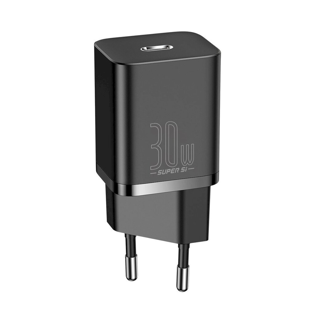 Baseus Super Si Quick Charger 1C 30W (black) cena un informācija | Lādētāji un adapteri | 220.lv