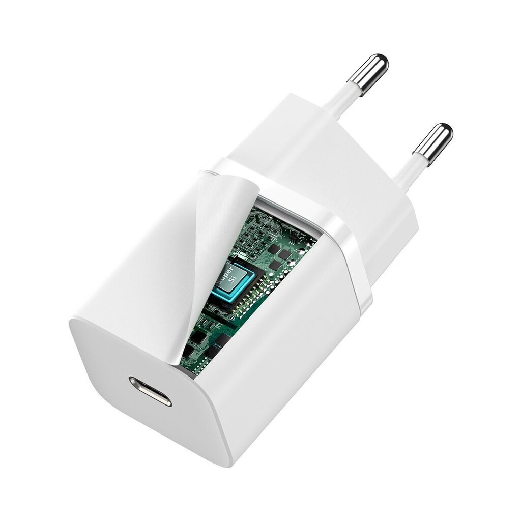 Baseus Super Si Quick Charger 1C 30W (white) cena un informācija | Lādētāji un adapteri | 220.lv