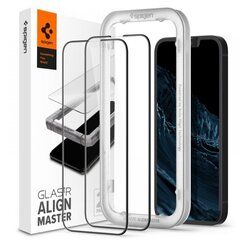 Spigen ALM Glass FC 2 gab. ekrāna aizsargstikls iPhone 13 un 13 Pro цена и информация | Защитные пленки для телефонов | 220.lv