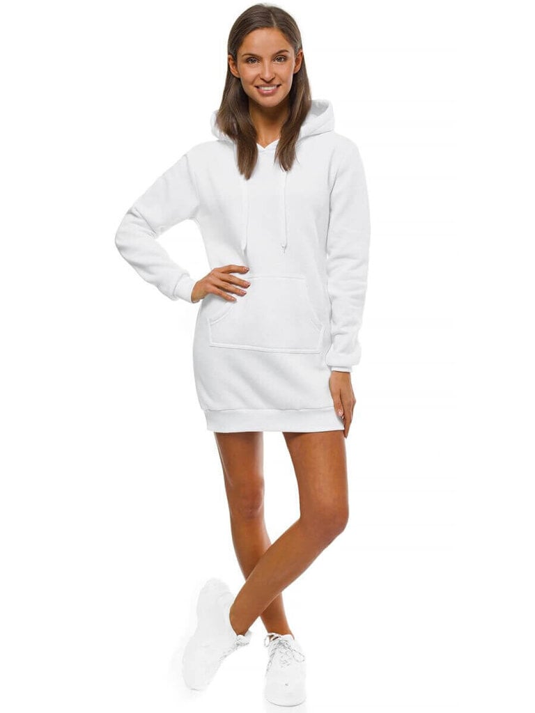 Sieviešu balta kleita ar kapuci "Megan" JS/YS10003/1-45063-XL цена и информация | Kleitas | 220.lv