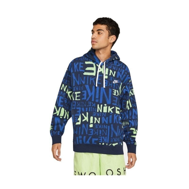 Vīriešu džemperis Nike NSW Club Fleece M DA0061-410, daudzkrāsains cena un informācija | Sporta apģērbs vīriešiem | 220.lv
