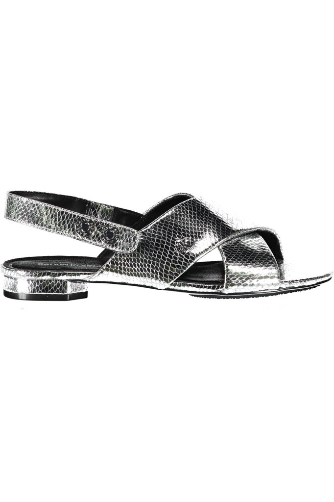 Sandales sievietēm Calvin Klein YW0YW00134F, pelēkas cena un informācija | Sieviešu sandales | 220.lv