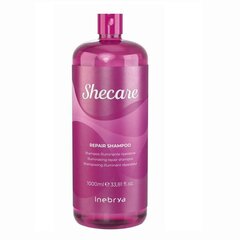 Šampūns bojātiem matiem Inebrya Shecare, 1000ml cena un informācija | Šampūni | 220.lv
