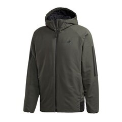 Virsjaka vīriešiem Adidas BTS 3S Hooded Insulated M DZ1399, zaļa cena un informācija | Vīriešu virsjakas | 220.lv