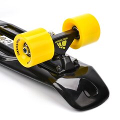 Скейтборд Meteor Pennyboard, черный/желтый цена и информация | Скейтборды | 220.lv